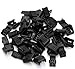 25 Premium Zipper Pull Cord Ends | Made in USA | Make Your Own Paracord Craft & Accessory Cord Projects | DIY Replacement Zipper Fixer (Black)