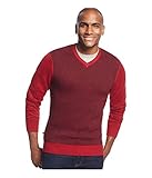 Geoffrey Beene Men's Front Intarsia Crewneck Sweater