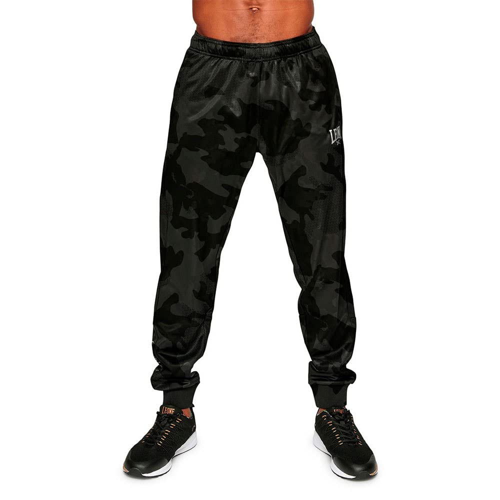 LEONE 1947, CAMOBLACK trousers, Black, S, AB307