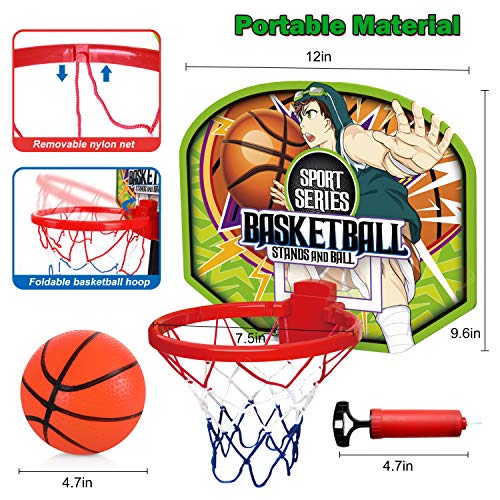 Mini Toddlers Basketball Hoop Set, Exercise N Play Easy Score Toddlers Basketball Set with