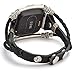 Compatible with Samsung Galaxy Watch Active 40mm Bands, Marval.P 20mm Universal Bands (NO Lug Included) for Galaxy Watch 42mm Leather Replacement Bracelet Strap, Wristbands Wrist (#Dark Black)