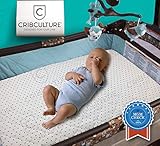 Pack N Play Mattress Pad Cover Protector - Fitted Baby Playard Crib Quilted Padded Mattress Topper Mini Crib Portable Crib - Hypoallergenic, Foldable, Waterproof, Machine & Dryer Safe