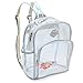 Zicac Girls' Transparent Laser Sequins Backpack Children Bookbag School Daypack Satchel Shoulder Handbag (Silver)