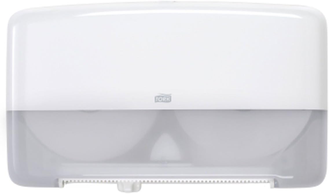 Tork 5555200 Elevation Bath Tissue Jumbo Roll Mini Twin Dispenser