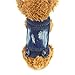 DOGGYZSTYLE Cool Blue Dog Jean Jacket Small Pet Outfits Dog Clothes for Small Medium Dogs Cats Boys Girls Pet Vest Denim Coats Puppy Shirts Doggy Costume Clothing for Shih tzu Chihuahua Yorkie Teacup