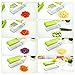Richday Vegetable Cutter 10 in 1 King Mandolin Chopper with Interchangeable 7 Stainless Steel Blades