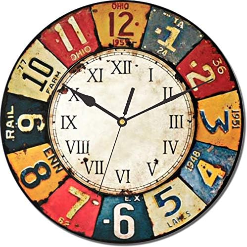 IT2M 12 Inches Designer Wall Clock (Pine Wood, Textured Print, IT1700)