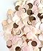 StarParty 6000 Pieces Rose Gold Paper Confetti Circles Tissue Party Table Confetti for Wedding, Holiday, Anniversary, Birthday, 1 Inch (1.8 oz)