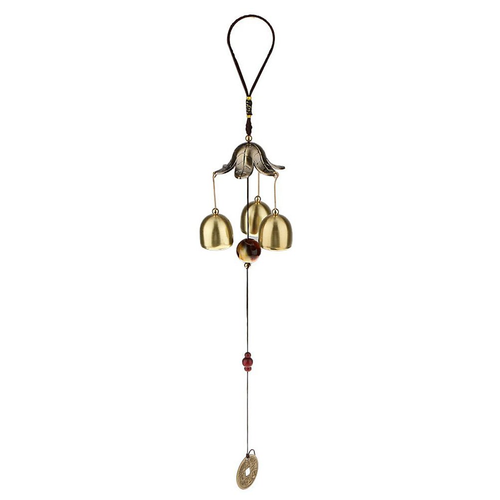 WINOMO Wind Chime Metal Feng Shui Bells Outdoor Garden Hanging Decor