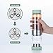 Tea Infuser Bottle Tumbler Travel Mug ROMAUNT Twist Valve System Design Control Tea Concentration 14oz / 390 Ml Double Wall Tritan Bpa Free Body Compatible With Coffee Bag Grey Color