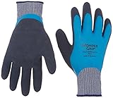 Wonder Grip WG318XXL Liquid-Proof Double-Coated/Dipped Natural Latex Rubber Work Gloves, 13-Gauge Seamless Nylon, XX-Large, Blue