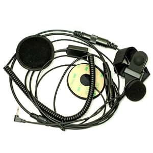 Amazon.com: Full Face Moto Motorcycle Bike Helmet Earpiece Headset Mic