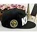 MA&BABY Infant & Toddler Hip Hop Snapback Flat Brim Hats Lettre King Cap (Black)