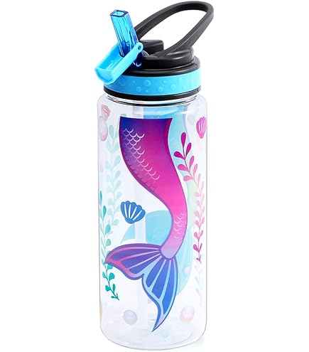 Cute Water Bottle For Kids – BPA-Free Tritan, Leakproof, With Carry Handle - View #9