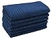 Mia'sDream Microfiber Cleaning Cloth Kitchen Cleaning Rags, Waffle Weave Dish Towels fo Kitchen, Fast Drying Dish Rags Dish Cloths for Washing Dishes,12inch X 12inch,6 Pack, Navy Blue