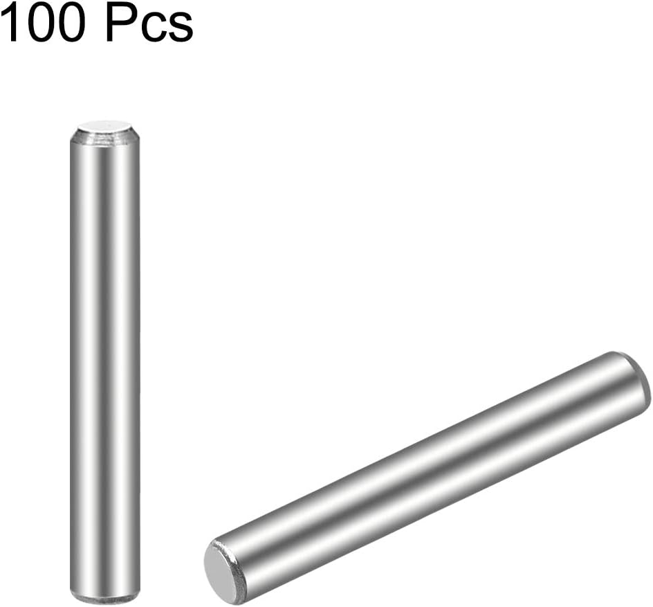 sourcing map 3 x 20mm(Approx 1/8") Dowel Pin 304 Stainless Steel Wood Bunk Bed Dowel Pins Shelf Pegs Support Shelves 100Pcs - Image 3