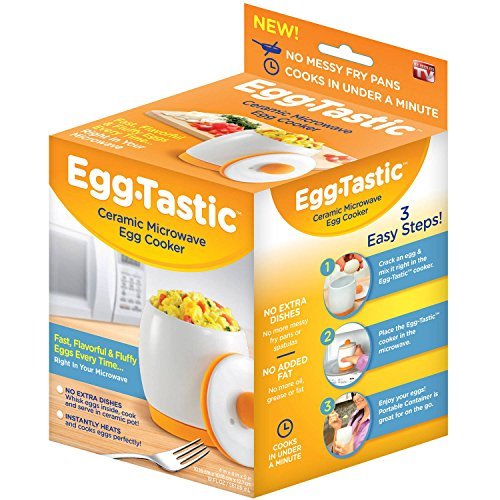 As Seen on TV Egg-Tastic Egg Cooker , Portable Design With Lid - Take It On The Go.