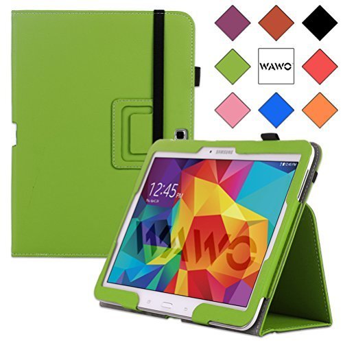 WAWO Samsung Galaxy Tab 4 10.1 Inch Tablet Smart Cover Creative Folio Case (Green)