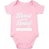OYQA Grandma Bodysuit for Baby I Love Grandma Baby Clothes Unisex Babies Clothes