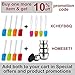 X-Chef Silicone Spatulas Non-Stick Detachable Set of Spatula BPA Free Heat Resistant Baking Spoon & Spatulas Dishwasher Safe for Kitchen Cooking 4-Pack Multicolor
