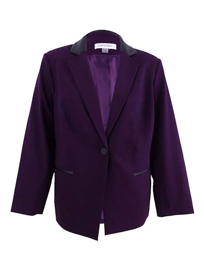 calvin klein purple blazer