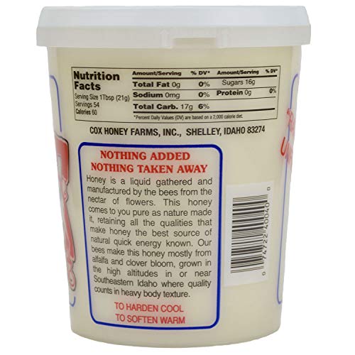 Cox's Honey - Creamed Whipped Honey Raw Unfiltered, 40 OZ | 100% Pure Clover Delicious Honey - Product of the USA - Image 3