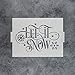 Let It Snow Winter Stencil - Christmas Stencil for Signs