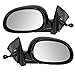 Brock Replacement Driver and Passenger Manual Remote Side View Mirrors Ready-to-Paint Compatible with 1992-1995 Civic Coupe Hatchback 76250-SR3-A05 76200SR3A04