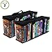 Evelots VHS Storage Bag-Movie Organizer-Video Tape-Handles-Hold 36-No Dust-Set/2