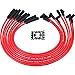 AIP Electronics Huge 10mm Dragon FIRE Performance HEI Spark Plug Wires Compatible with 1964-1978 Mopar Dodge 273-318-340-360 OEM Fit PWJ119