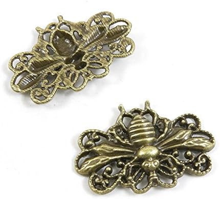 5 PCS Ancient Antique Bronze Fashion Jewelry Making Crafting Charms Findings Bulk for Bracelet Necklace Pendant Retro Accessoires Lots Vintage P9UY5Y Bees