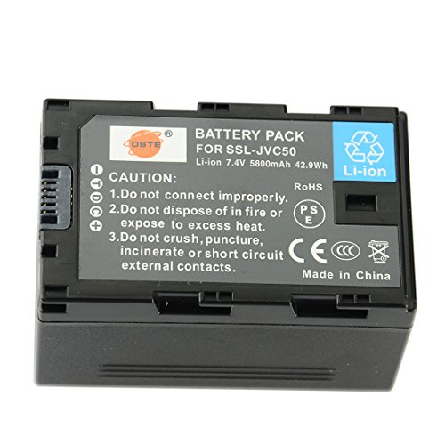 DSTE SSL-JVC50 Rechargeable Li-ion Battery for JVC HM600 650 GY LS300