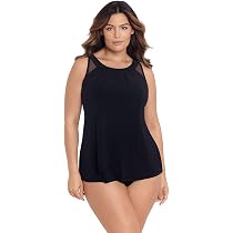 Amazon.com: Miraclesuit Women's Plus Size Swimwear Illusionist Ursula High  Neckline Mesh Insert Underwire Bra Tankini Bathing Suit Top, Black, 16W :  Clothing, Shoes u0026 Jewelry