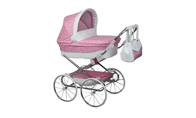 Amazon.es: Coche de muñecas Elita (Blanco y rosa): Juguetes ...