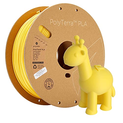 Polymaker Matte PLA Filament 1.75mm Yellow, 1.75