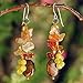 NOVICA Artisan Handmade Tigers Eye Carnelian Cluster Earrings Crafted Quartz .925 Sterling Silver Multigem Glass Bead Brown Multicolor Red Yellow Orange Beaded Dangle Thailand 'Thai Autumn'