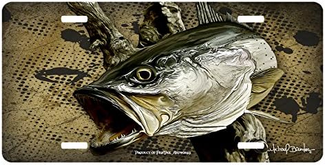 Custom Art Fishing License Plate "Prowler 2" Fishing