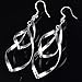925 Sterling Silver Double Twist Wave Long Tassels Dangle Drop Earrings