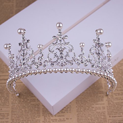 image for OLIJU Hair Clip Dish Made Accessories Caught Crown Diamond Bow Gripper