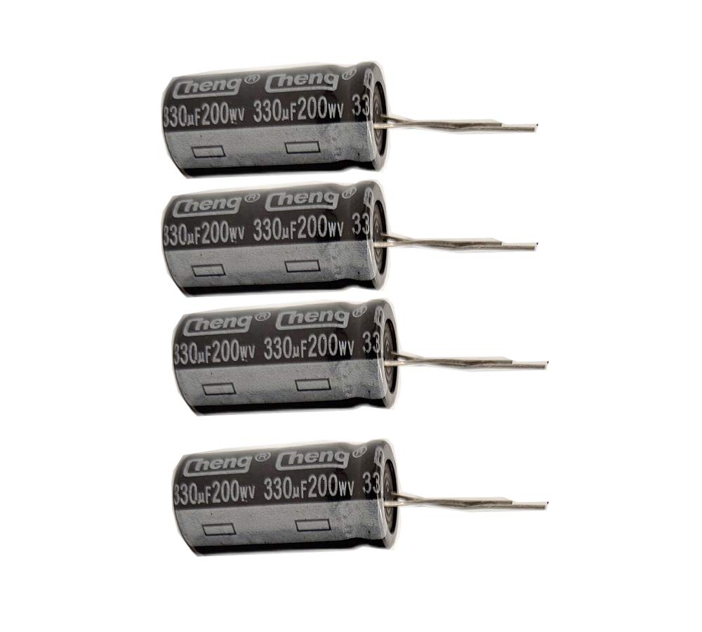 5pcs 330uf 35v Aluminum Electrolytic Capacitor – 8x12mm Radial – 105°C