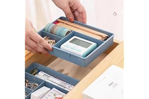 Drawer Organizer Trays Set, Storage Trays for Vanity, Bathroom, Kitchen, Desk Dr