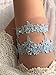 YuRong Wedding Flower Garter Rhinestone Garter Bridal Leaf Garter G06 (Blue)…