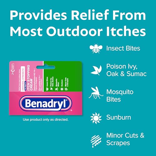 Benadryl Original Strength Itch Stopping AntiItch Cream, Diphenhydramine HCl Topical Analgesic