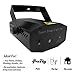 LED Laser Party Lights Projector Zacfton Led Stage Lights Mini Auto Flash RGB Sound Activated for Disco DJ Party Home Show Birthday Wedding Halloween Christmas Holiday Black (Black)