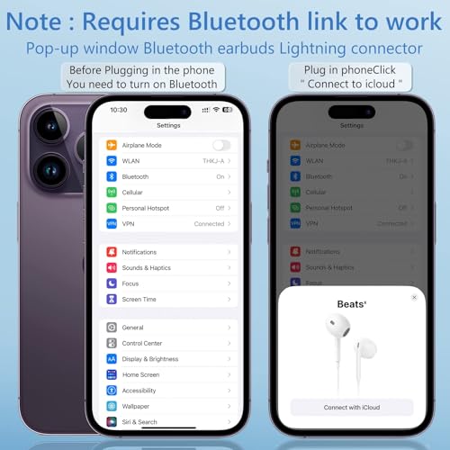 2 Pack Écouteurs Filaires pour iPhone, [Certifié MFi] Écouteurs Intra-Auriculaires, Casque Antibruit Stéréo HiFi avec Micro et Contrôle du Volume pour iPhone 14/14 Pro/13/12/11/XR/XS/X/8/7/SE