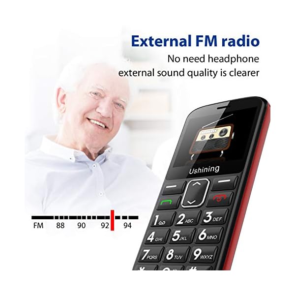 GSM-Big-Button-Mobile-Phone-for-ElderlyDual-Sim-Free-Basic-Mobile-PhoneUnlocked-Senior-Phone-with-SOS-Button-Speed-Dial-1000mAh-HAC-Torch-Side-Buttons-Bluetooth-Charging-Dock-Black ukuu 2G Unlocked Basic Mobile Phone for Seniors with Large Colour 2.4 inch Display, Big Button and Charging Dock [UK and…