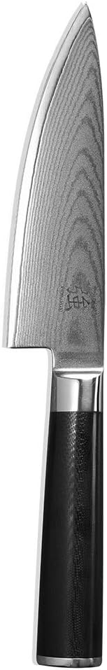 ProCook Damascus X100 Chef Knife - 15cm / 6in Kitchen Knife - Sharp Professional Japanese VG10 67 Layer Damascus Steel Chopping 15cm / 6in