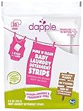 Dapple Baby Laundry Detergent Strips, Fragrance-Free,  Sulfate-Free, Hypoallergenic, 32 Loads