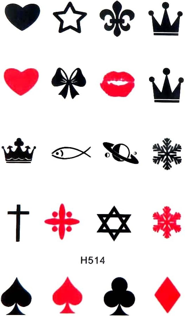 Amazon Com Mini Micro Play Cards Crown Temporary Tattoo Stocking Stuffing Ideas Clothing