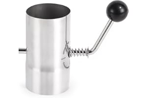 BiggerFire Stove Pipe with Damper 2.36 inch, Adjustable Chimney Exhaust Pipe Stainless Steel Tent Stove Chimney Pipe Smoke Exhaust Chimney Stove Pipe Camping Accessories